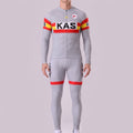1976 Kas Grey Long Sleeves Cycling Kits