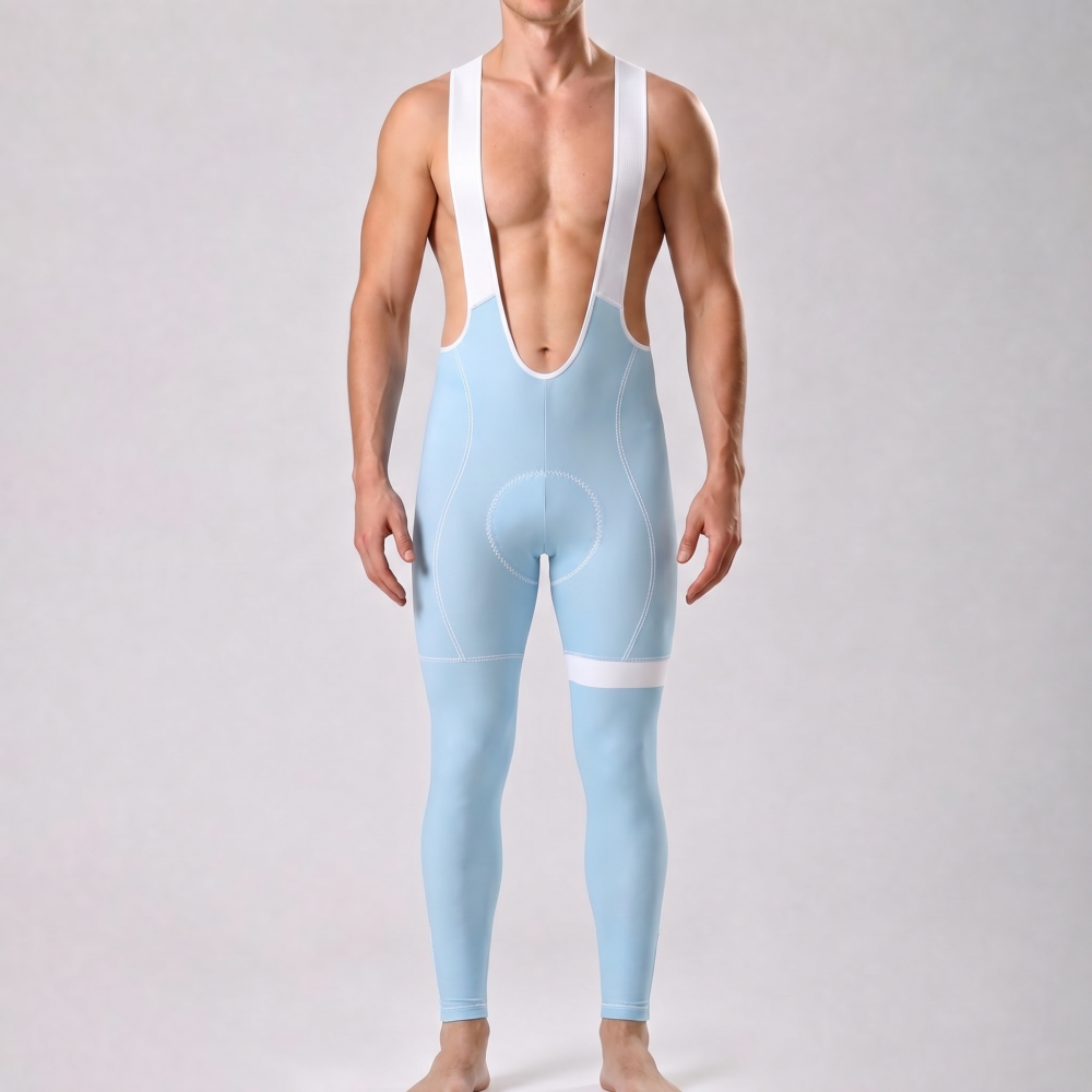 Baby Blue Bib Cycling Pants