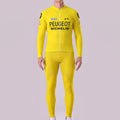 1975 Peugeot Yellow Long Sleeves Cycling Kits