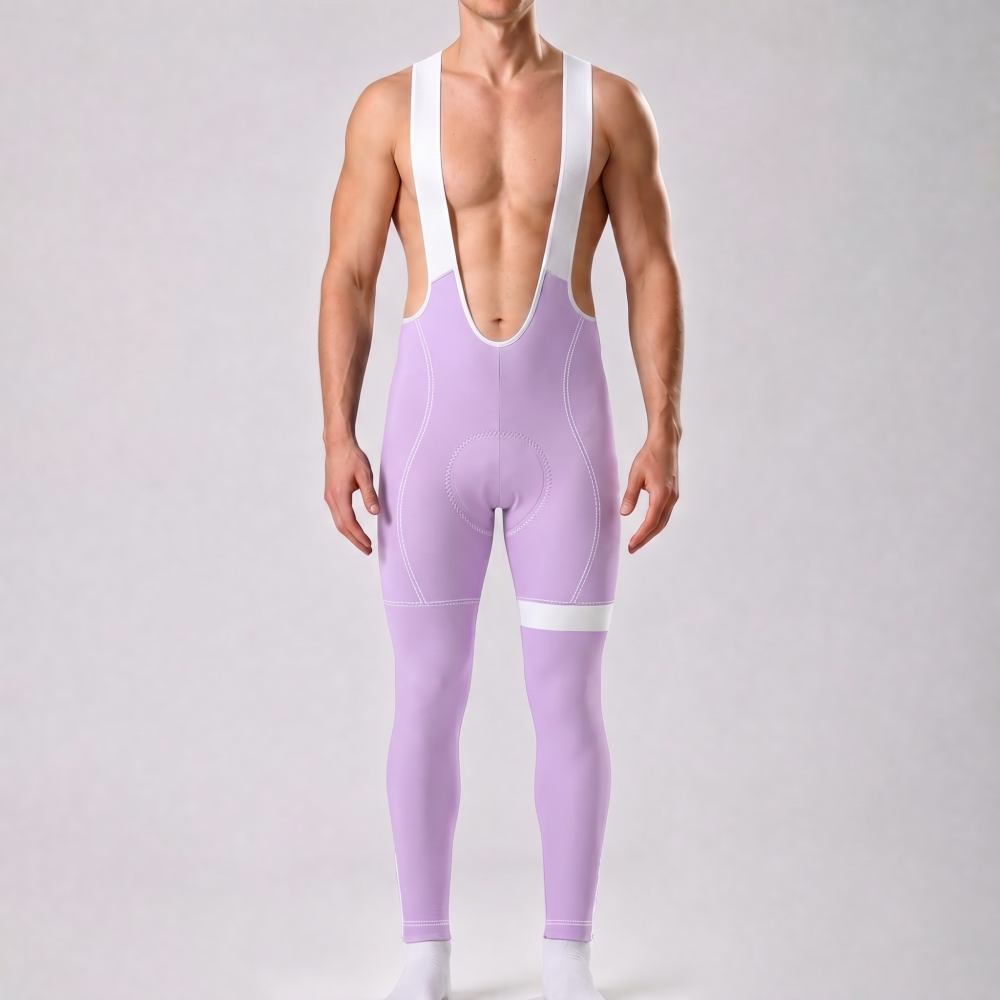 Macaron purple Bib Cycling Pants