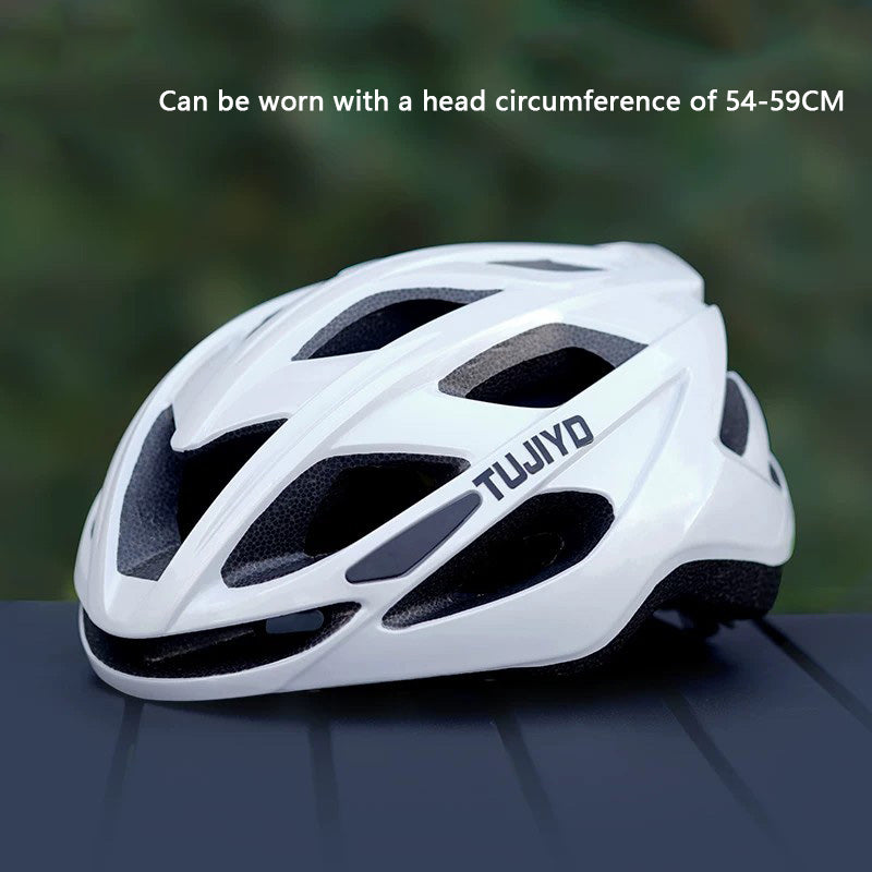 TUJIYD Adjustable Cycling Helmet With Taillight 54‑59CM