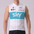 2018 Sky Data Print Sleeveless Cycling Jersey