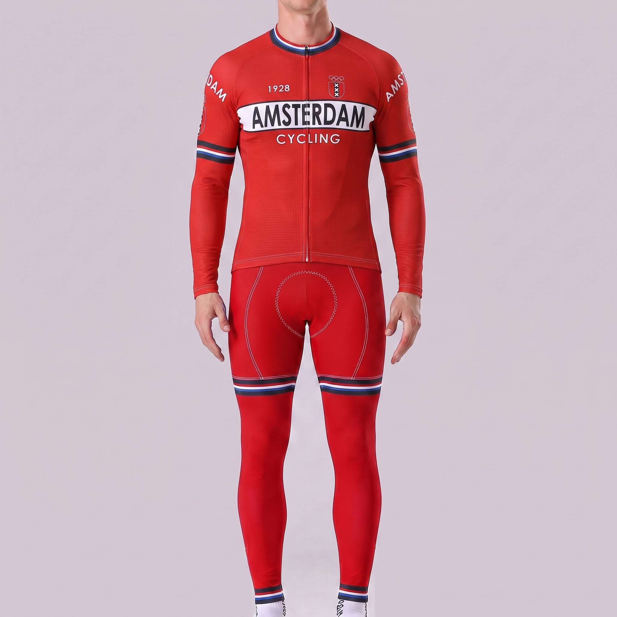 1928 AMSTERDAM Long Sleeves Cycling Kits