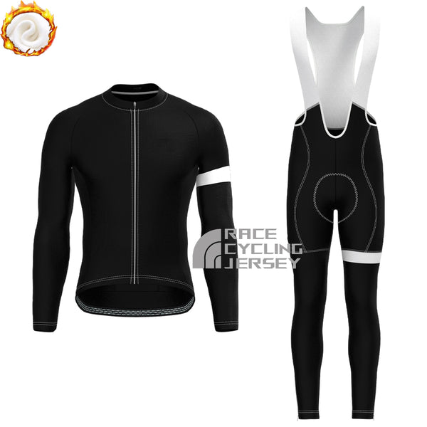 Black Fleece Long Sleeves Cycling Kits