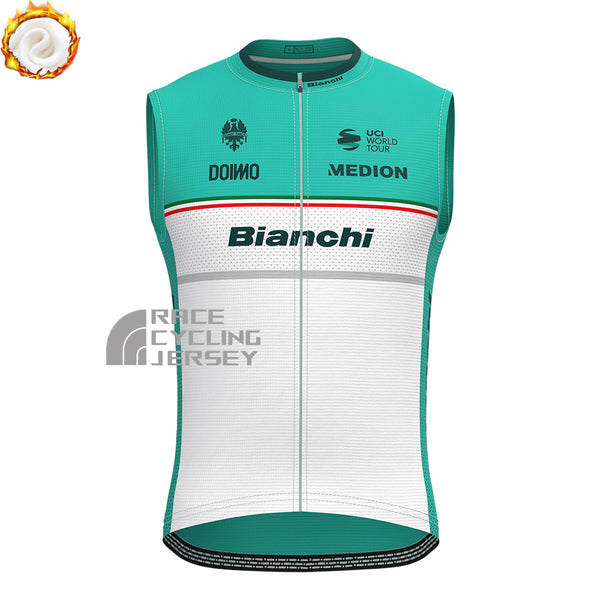 UCI Bianchi Fleece Sleeveless Cycling Jersey