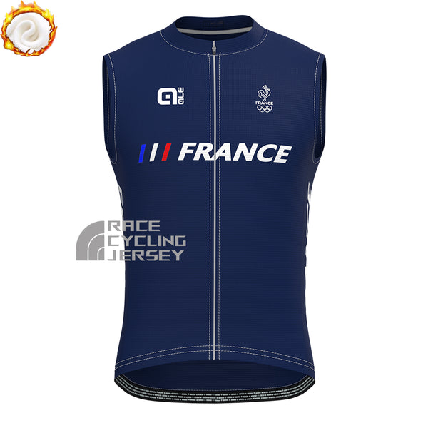 France Sportif Fleece Sleeveless Cycling Jersey