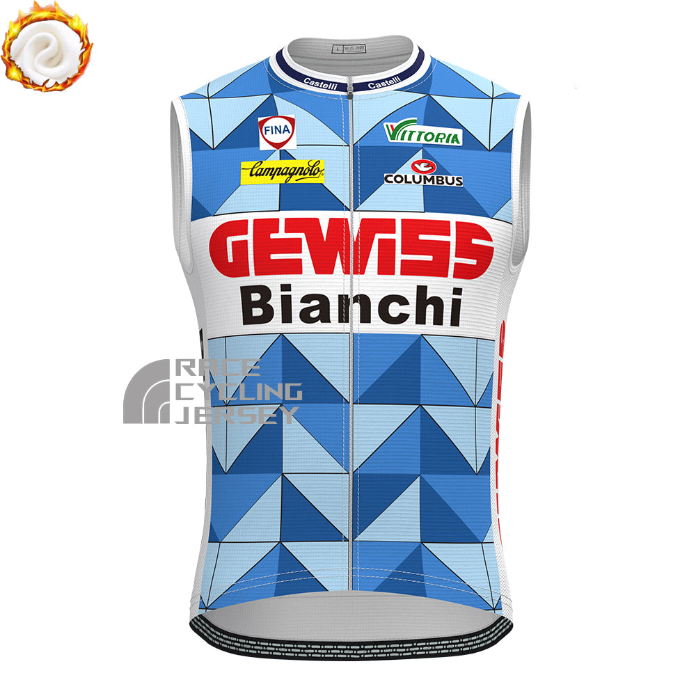 1988 Bianchi Fleece Sleeveless Cycling Jersey