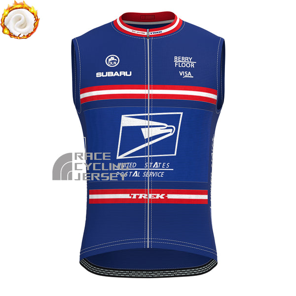 United States Postal Service Fleece Sleeveless Cycling Jersey