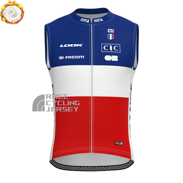 France CORIMA Fleece Sleeveless Cycling Jersey