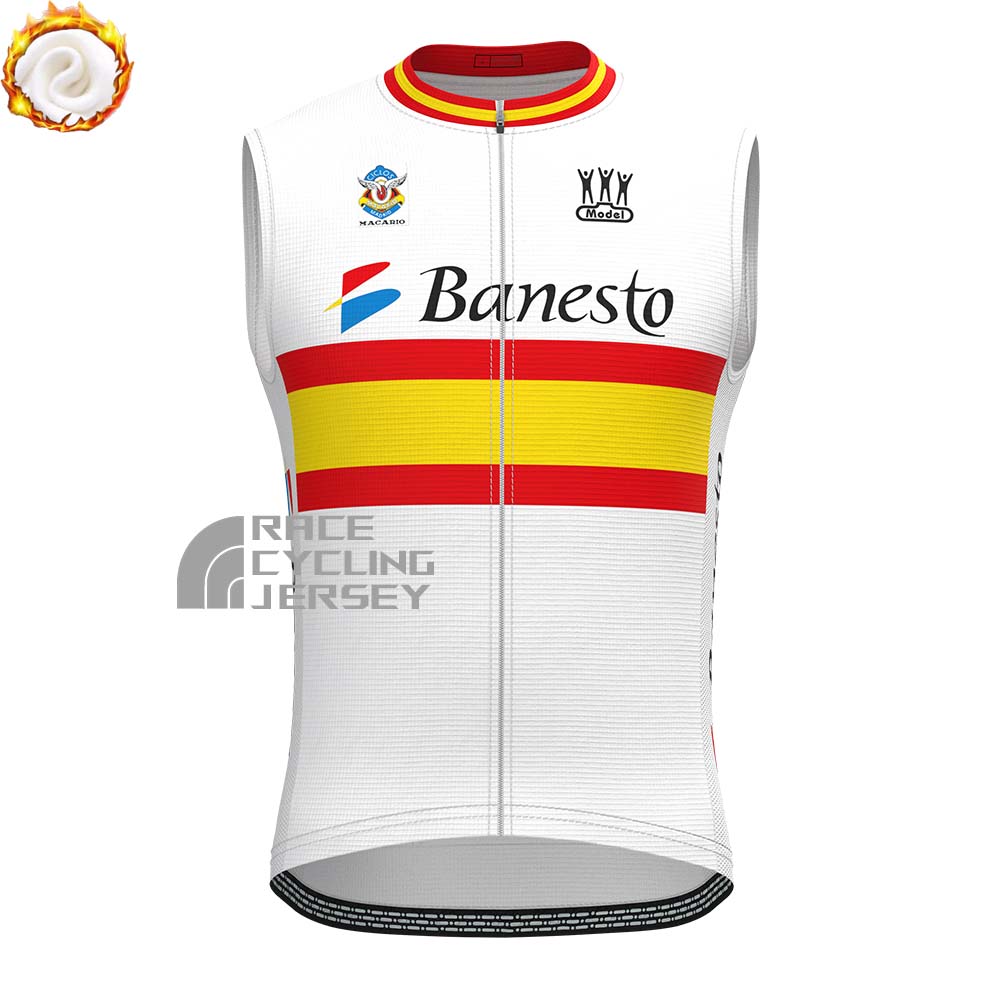1992 Banesto Fleece Sleeveless Cycling Jersey