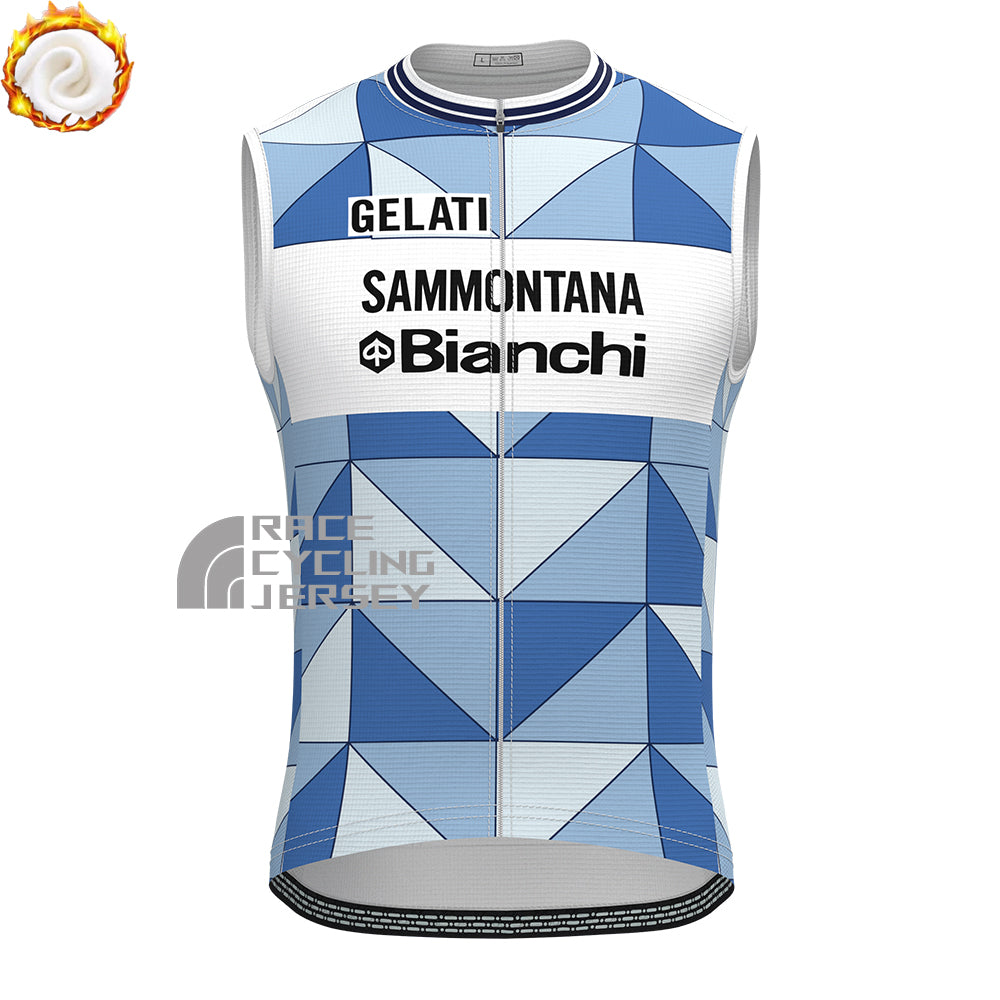 1986 Bianchi Fleece Sleeveless Cycling Jersey
