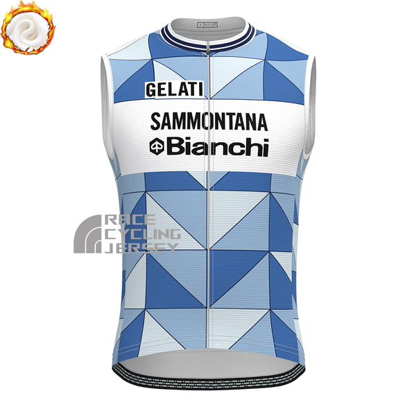 1986 Bianchi Fleece Sleeveless Cycling Jersey
