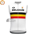 Belgium Galou Fleece Sleeveless Cycling Jersey