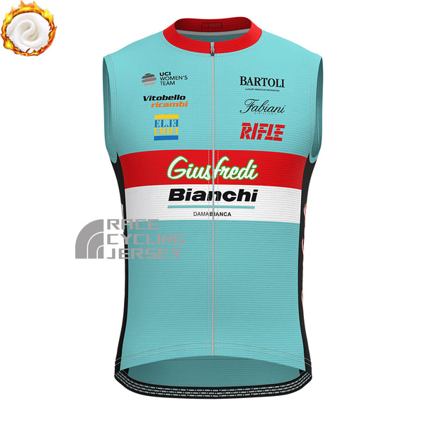 2017 Bianchi Fleece Sleeveless Cycling Jersey