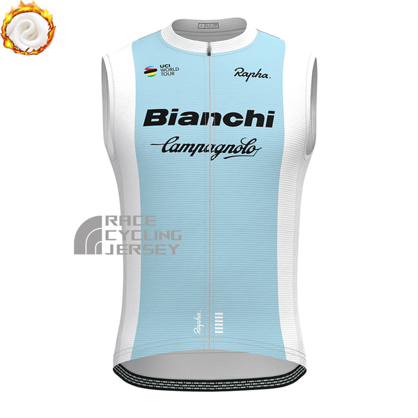 Rapha Bianchi Fleece Sleeveless Cycling Jersey