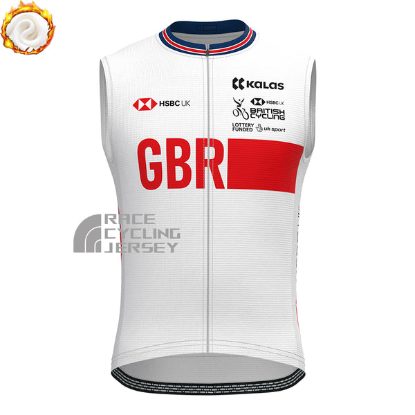 2022 United Kingdom Fleece Sleeveless Cycling Jersey