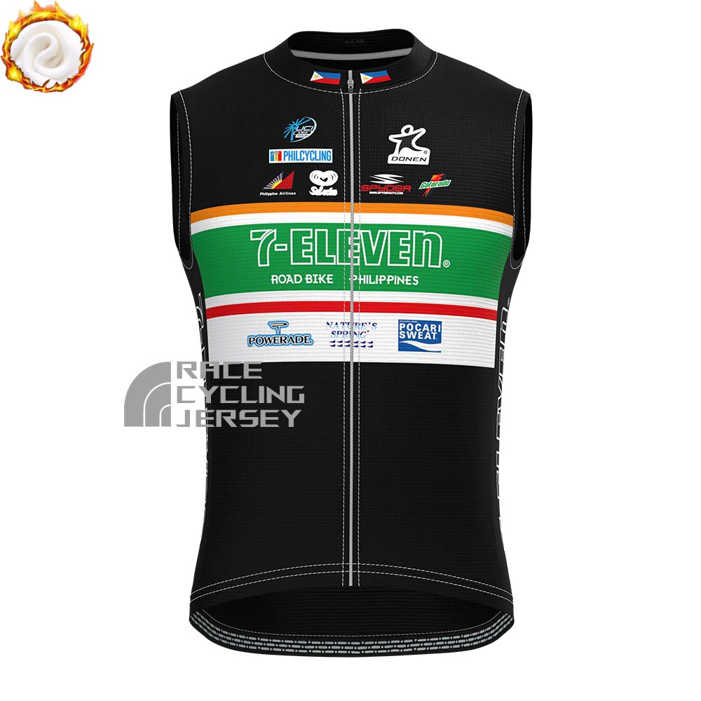2017 7-Eleven Fleece Sleeveless Cycling Jersey