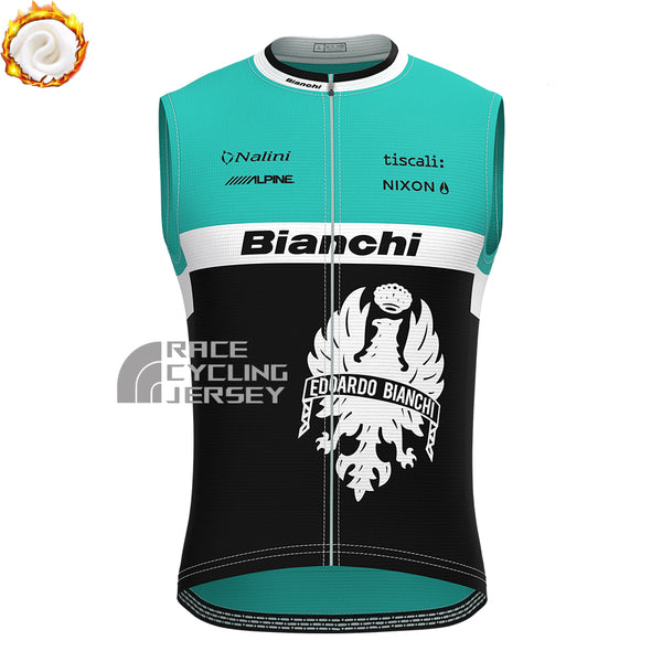 Nalini Bianchi Fleece Sleeveless Cycling Jersey