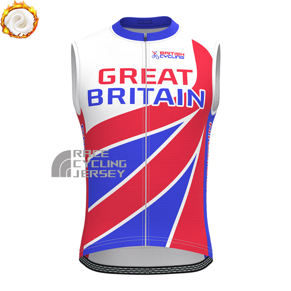 2003 United Kingdom Fleece Sleeveless Cycling Jersey