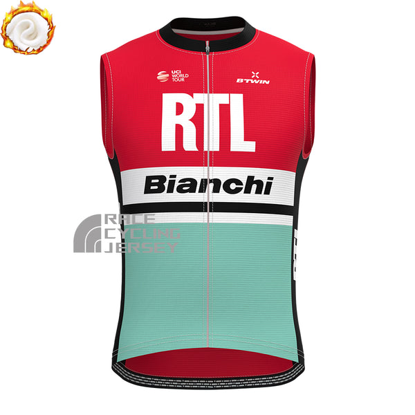 RTL Bianchi Fleece Sleeveless Cycling Jersey