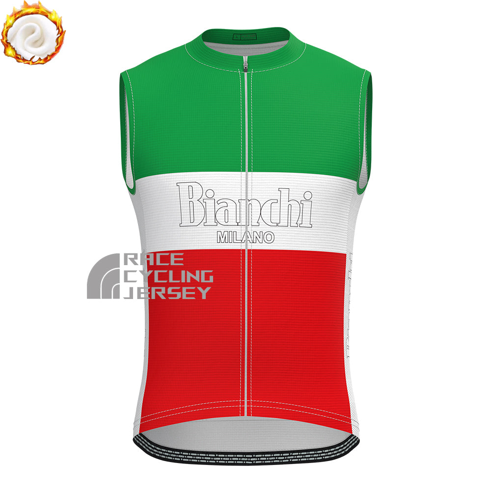 Bianchi MILANO Fleece Sleeveless Cycling Jersey