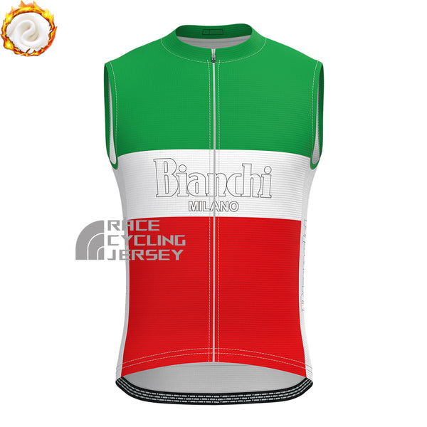 Bianchi MILANO Fleece Sleeveless Cycling Jersey