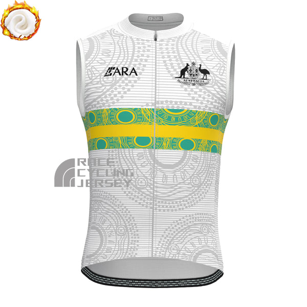 2024 Australia Fleece Sleeveless Cycling Jersey