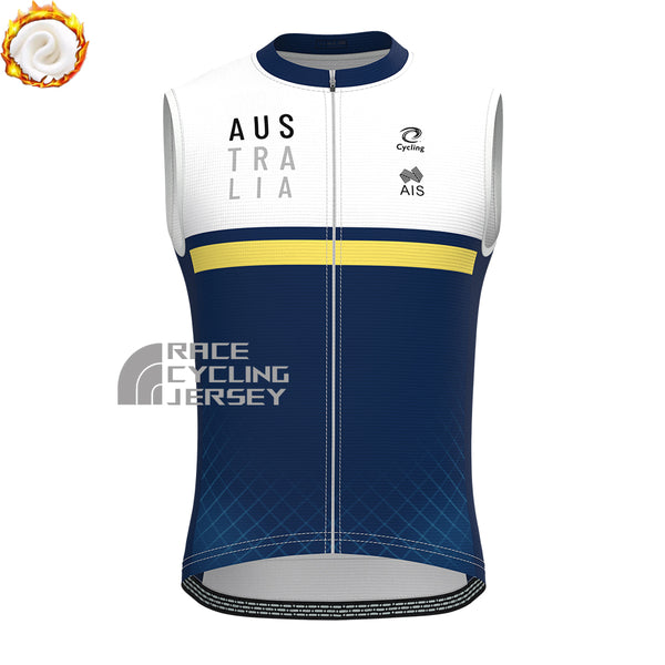 2018 Australia Fleece Sleeveless Cycling Jersey