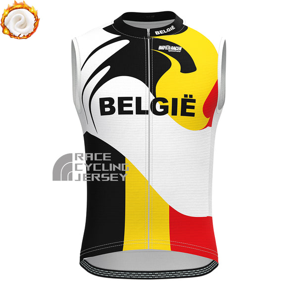 Belgium Froomeyy Fleece Sleeveless Cycling Jersey