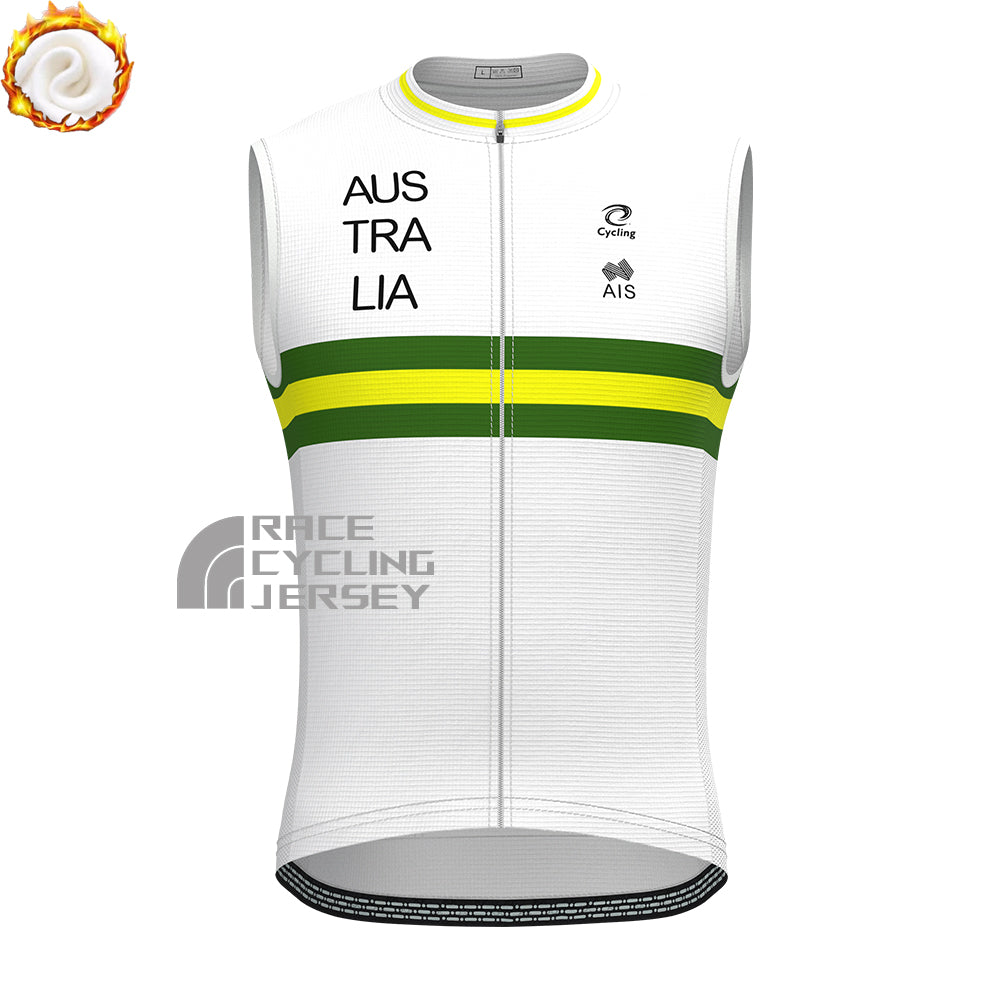 2018 AUS Fleece Sleeveless Cycling Jersey