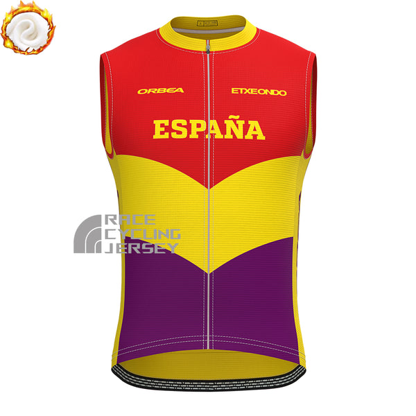 ESPANA ORBEA Fleece Sleeveless Cycling Jersey