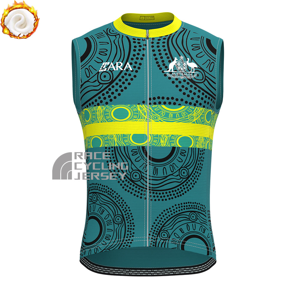 Australia DeSport Fleece Sleeveless Cycling Jersey