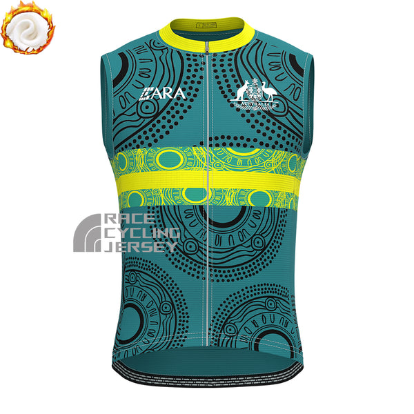 Australia DeSport Fleece Sleeveless Cycling Jersey
