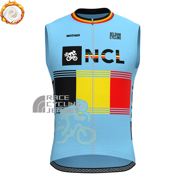 Belgium GillesVC Fleece Sleeveless Cycling Jersey