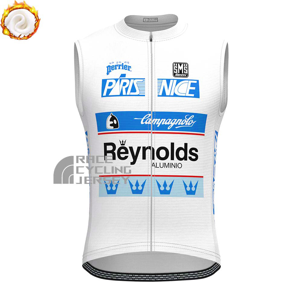 1989 Reynolds Perrier Fleece Sleeveless Cycling Jersey