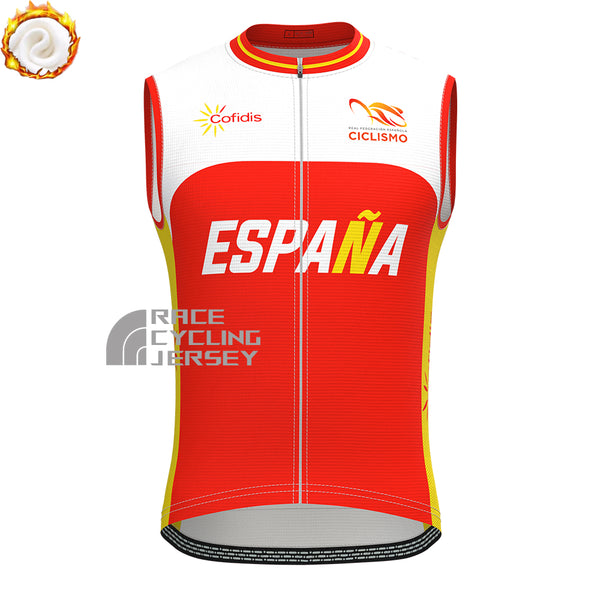 ESPANA Fleece Sleeveless Cycling Jersey