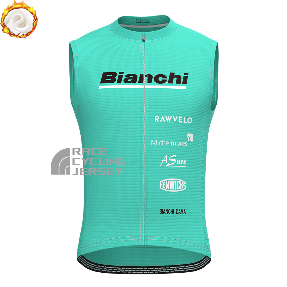 2021 Bianchi Fleece Sleeveless Cycling Jersey