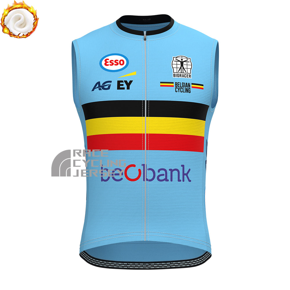 2024 Belgium Fleece Sleeveless Cycling Jersey