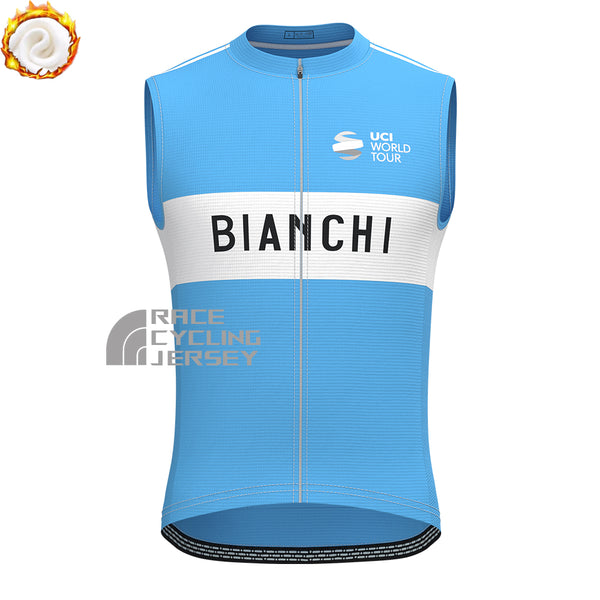 UCI BOOS Bianchi Fleece Sleeveless Cycling Jersey
