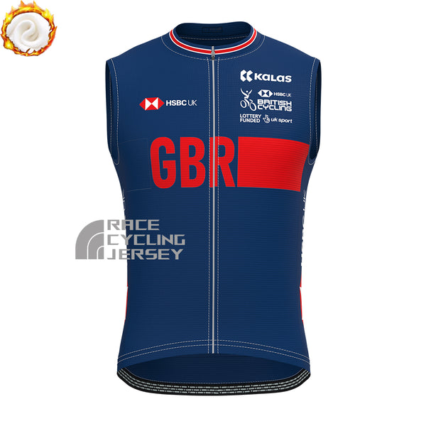 United Kingdom Fleece Sleeveless Cycling Jersey