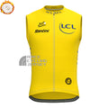 Tour de France Yellow Fleece Sleeveless Cycling Jersey