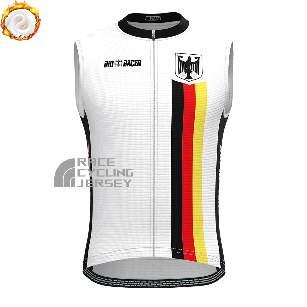 2016 Germany Fleece Sleeveless Cycling Jersey