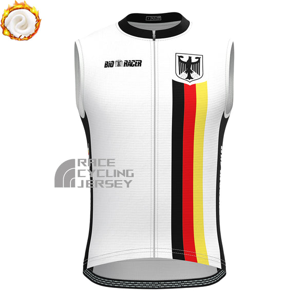 2016 Germany Fleece Sleeveless Cycling Jersey
