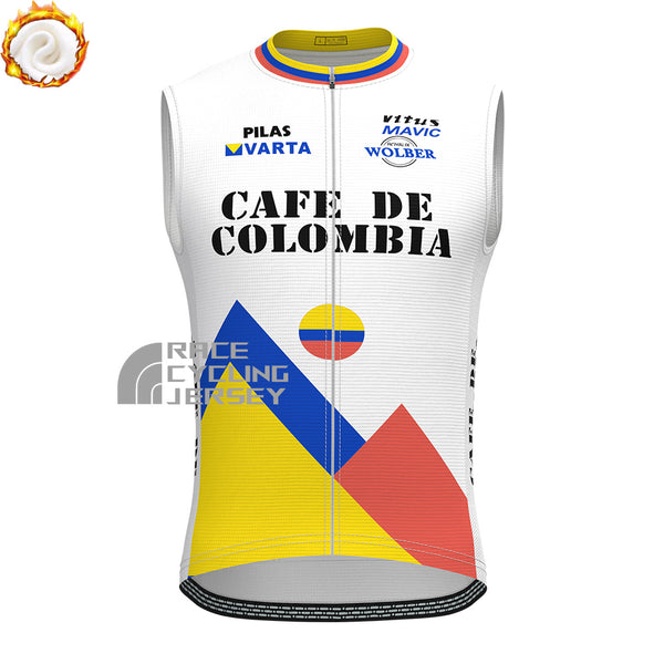 Colombia Fleece Sleeveless Cycling Jersey