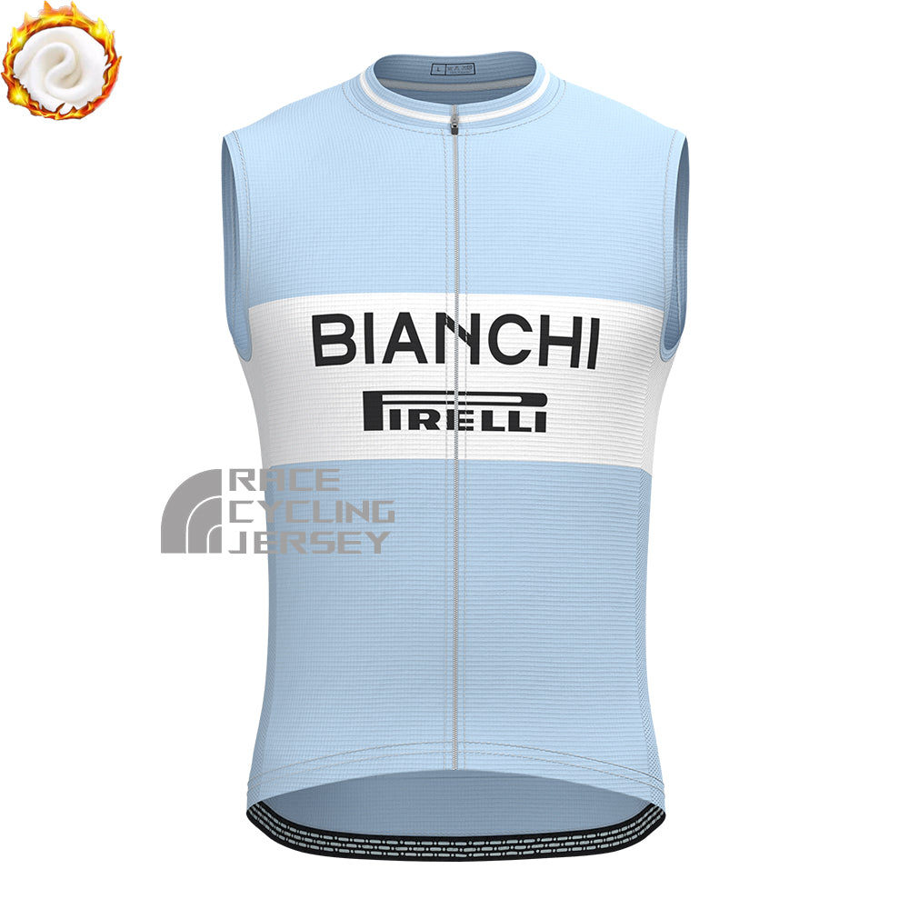 Bianchi PIRELLI Fleece Sleeveless Cycling Jersey