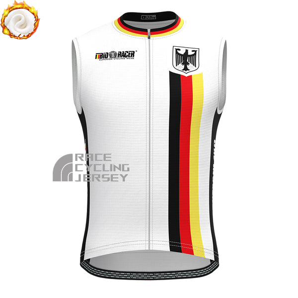 2019 Germany Fleece Sleeveless Cycling Jersey