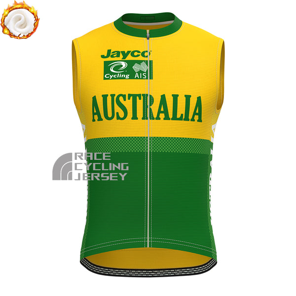 Jayco Australia Fleece Sleeveless Cycling Jersey