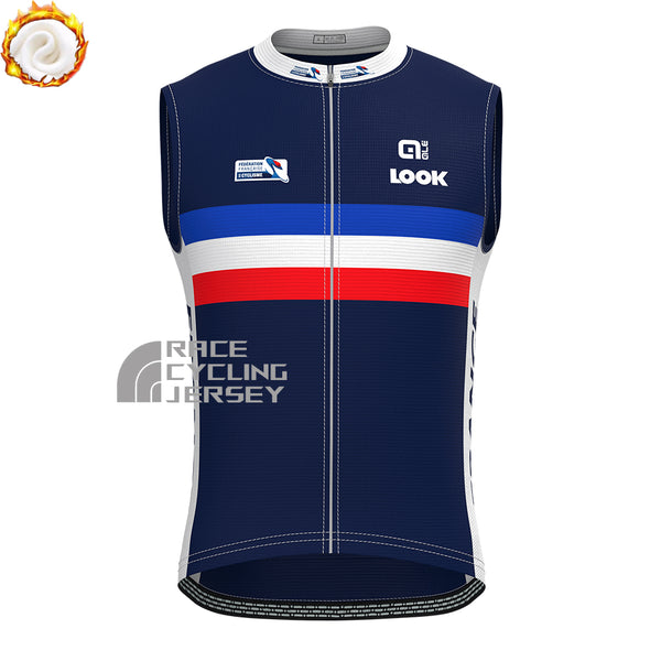 2016 France Fleece Sleeveless Cycling Jersey