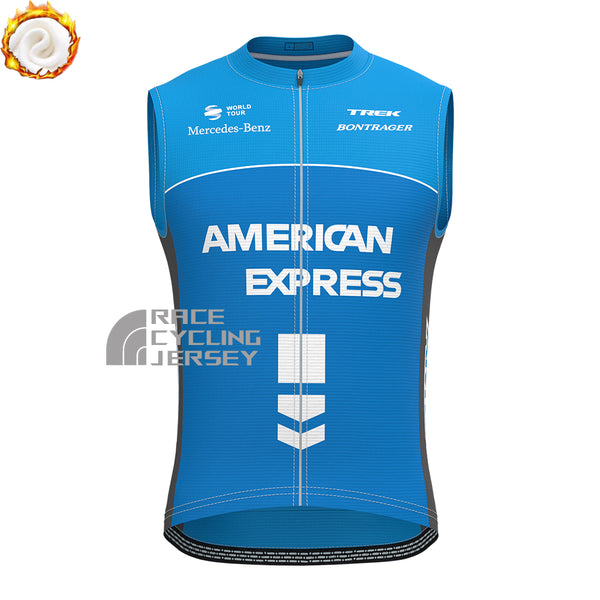 USA AMEX  Fleece Sleeveless Cycling Jersey