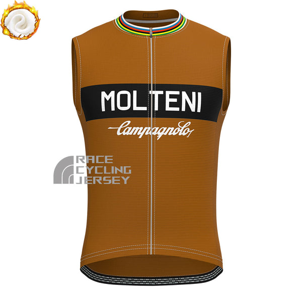MOLTENI  Campagnolo Fleece Sleeveless Cycling Jersey